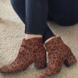 Leopard Print Booties